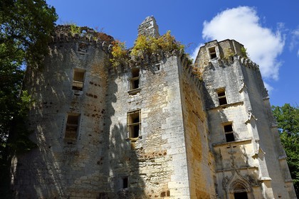 France, Dordogne (24), Rouffignac-Saint-Cernin-de-Reilhac, chateau de l'Herm