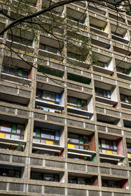 France, Loire-Atlantique (44), banlieue de Nantes, Rezé, la Maison Radieuse par l'architecte Le Corbusier, l'Unité d’Habitation de Nantes-Rezé est un immeuble de 294 appartements