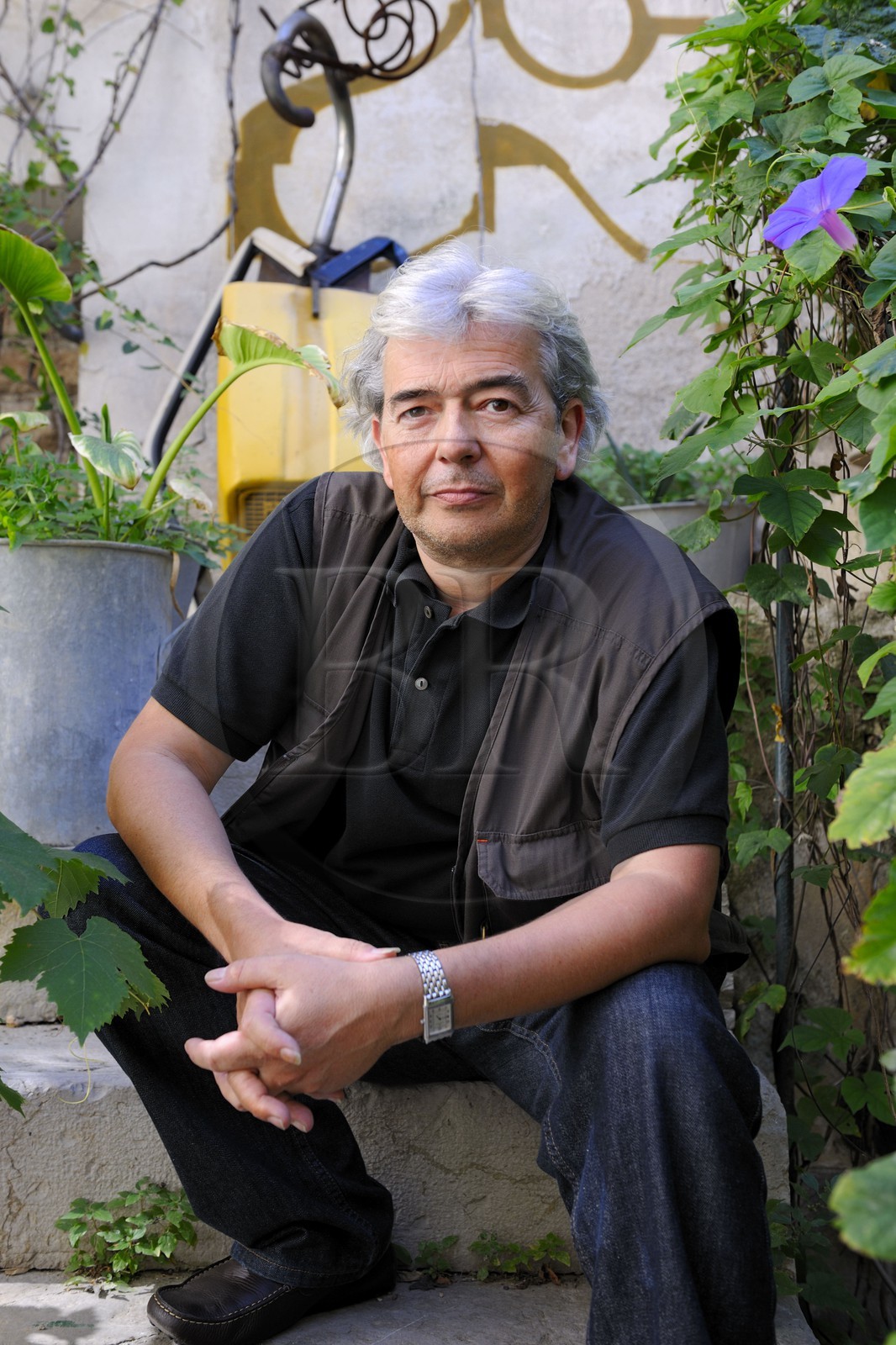 France, Hérault (34), Sète, Hervé Di Rosa artiste peintre et co-fondateur du M.I.A.M (Musée international des arts modestes)