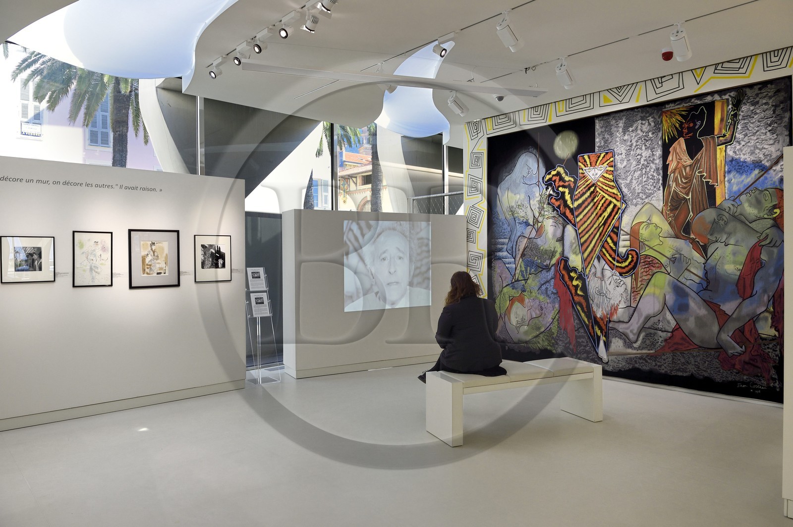 France, Alpes-Maritimes, Menton, Jean Cocteau Museum built in 2008 by architect Rudy Ricciotti