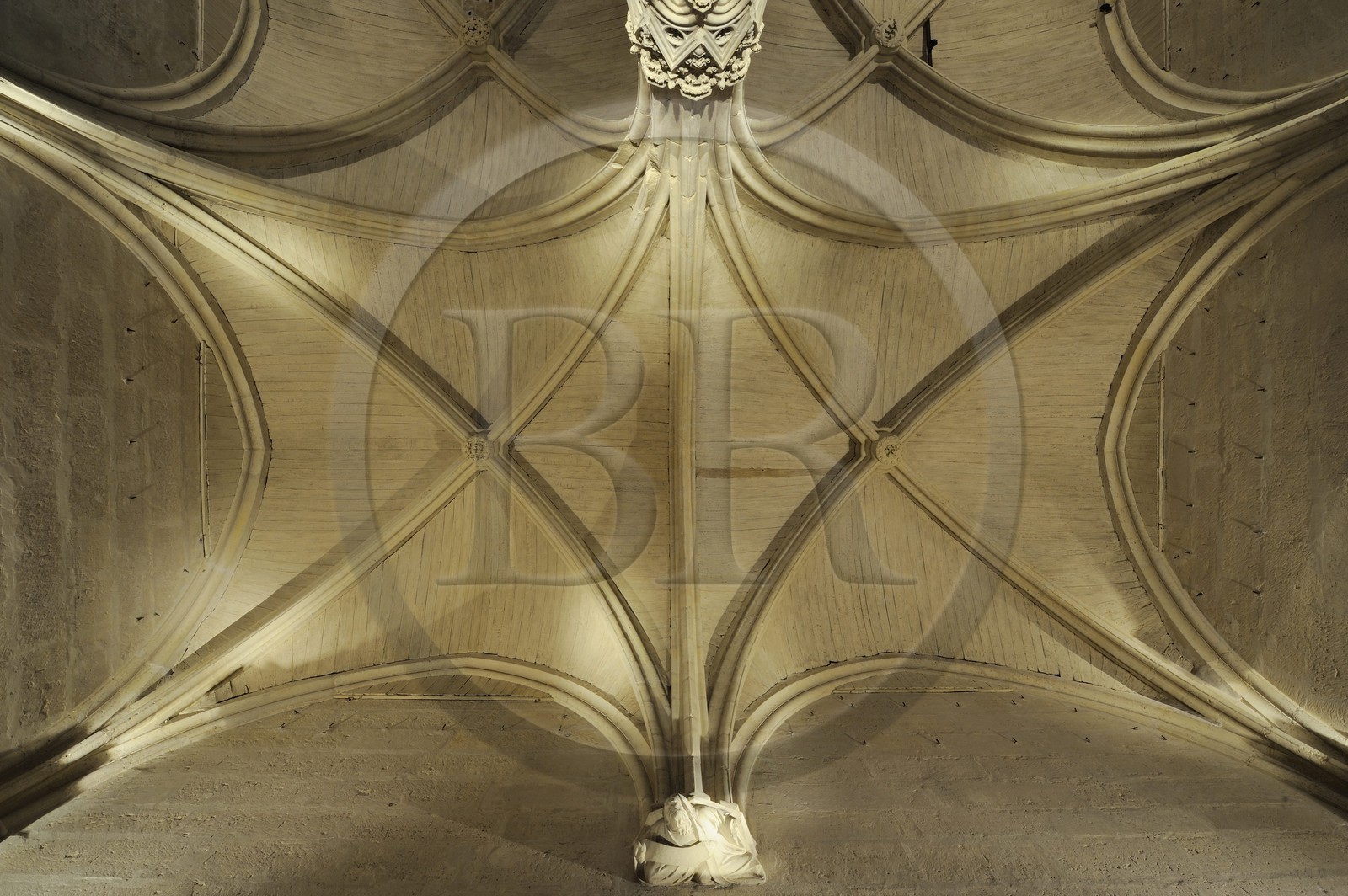 France, Val-de-Marne (94), Vincennes, le château de Vincennes, le donjon, salle du conseil au premier étage