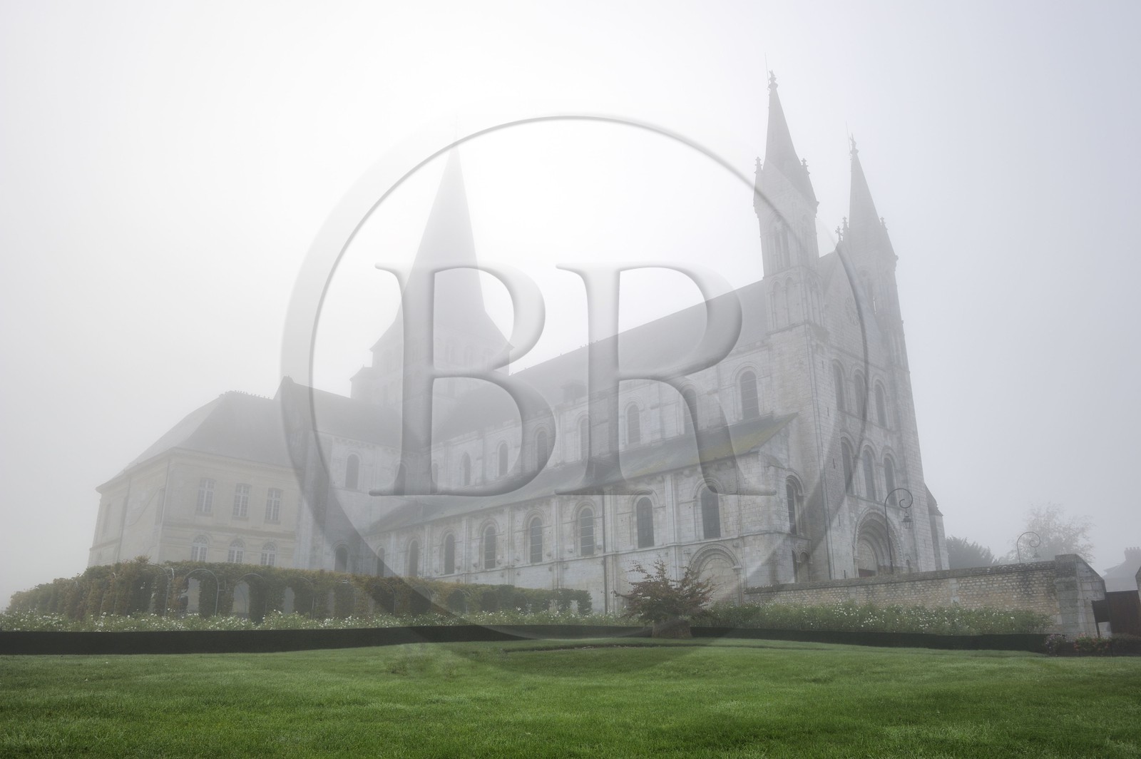 France, Seine-Maritime, Saint-Martin-de-Boscherville, Saint-Georges de Boscherville Abbey of the 12th century