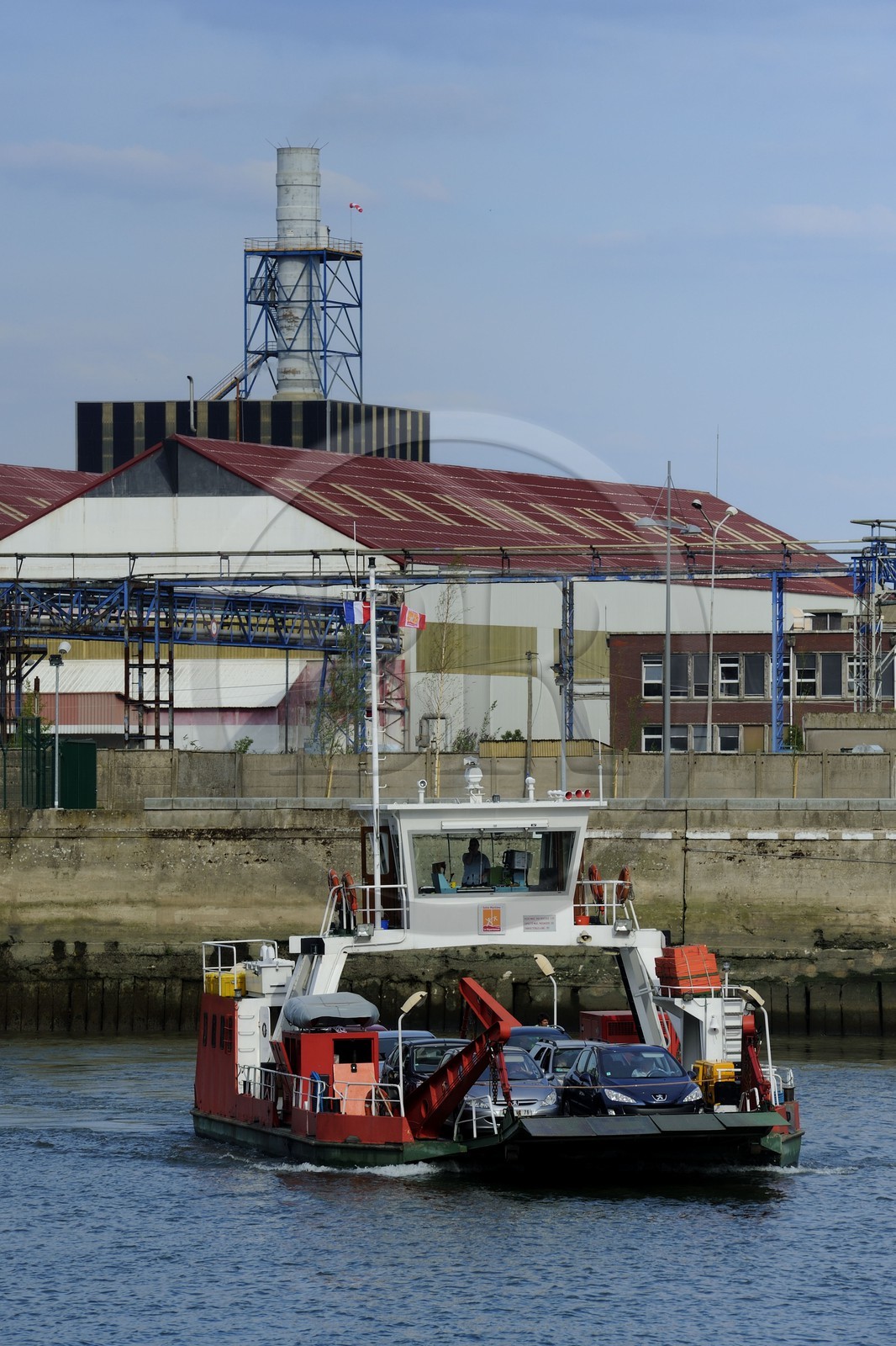 France, Seine Maritime, Rouen, Dieppedalle ferry west of the city
