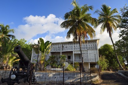 France, Ile de Mayotte, Petite-Terre, Dzaoudzi le centre administratif de Mayotte, l'ancienne maison du gouverneur