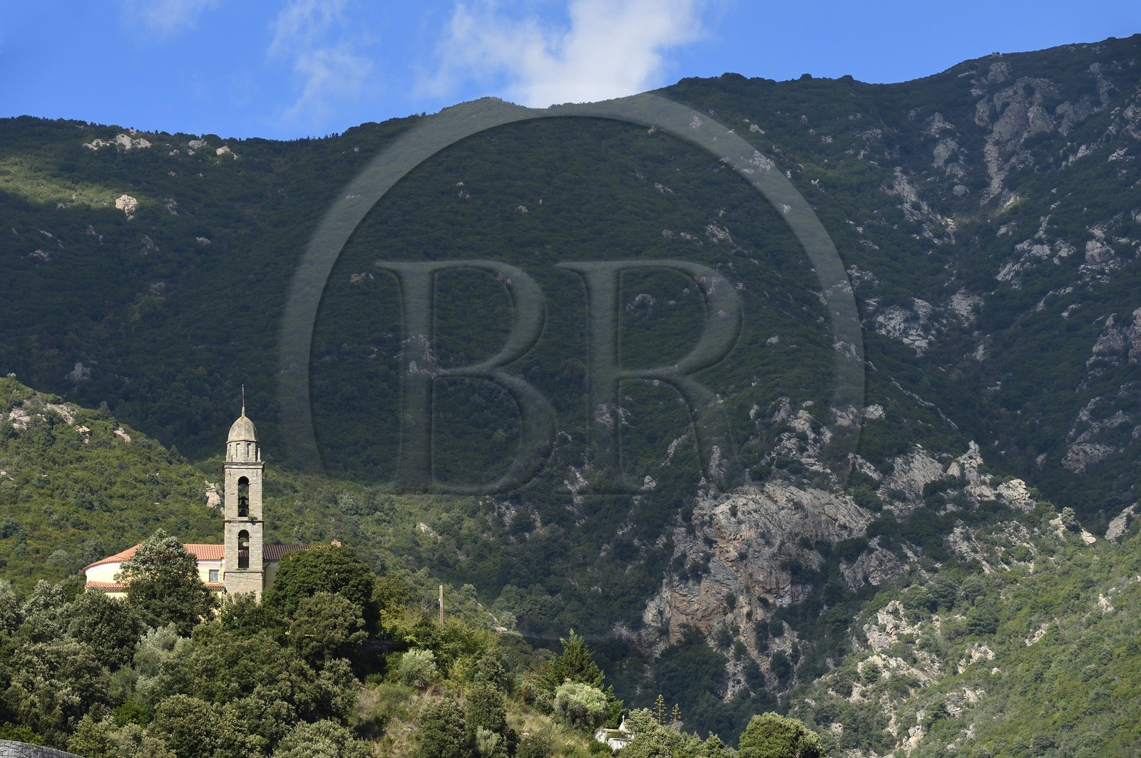 France, Corse-du-Sud (2A), Vallée du Prunelli, église d'Ocana
