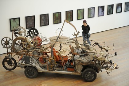 Switzerland, Basel Museum Tinguely, Safari Death Moscow by the artist Jean Tinguely (1989)