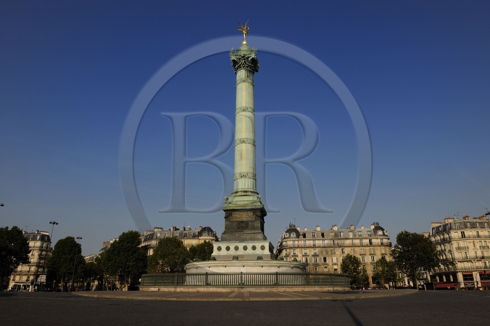 France, Paris (75), place de la Bastille, la colonne de juillet