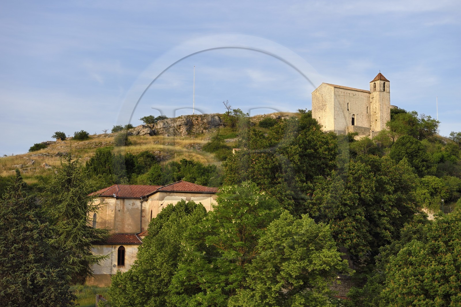 France, Var, Dracenie, Comps sur Artuby, St Andrew chapel (12th century) also called the Templar chapel, built in the 12th century by the Hospitallers of the Order of Saint John of Jerusalem