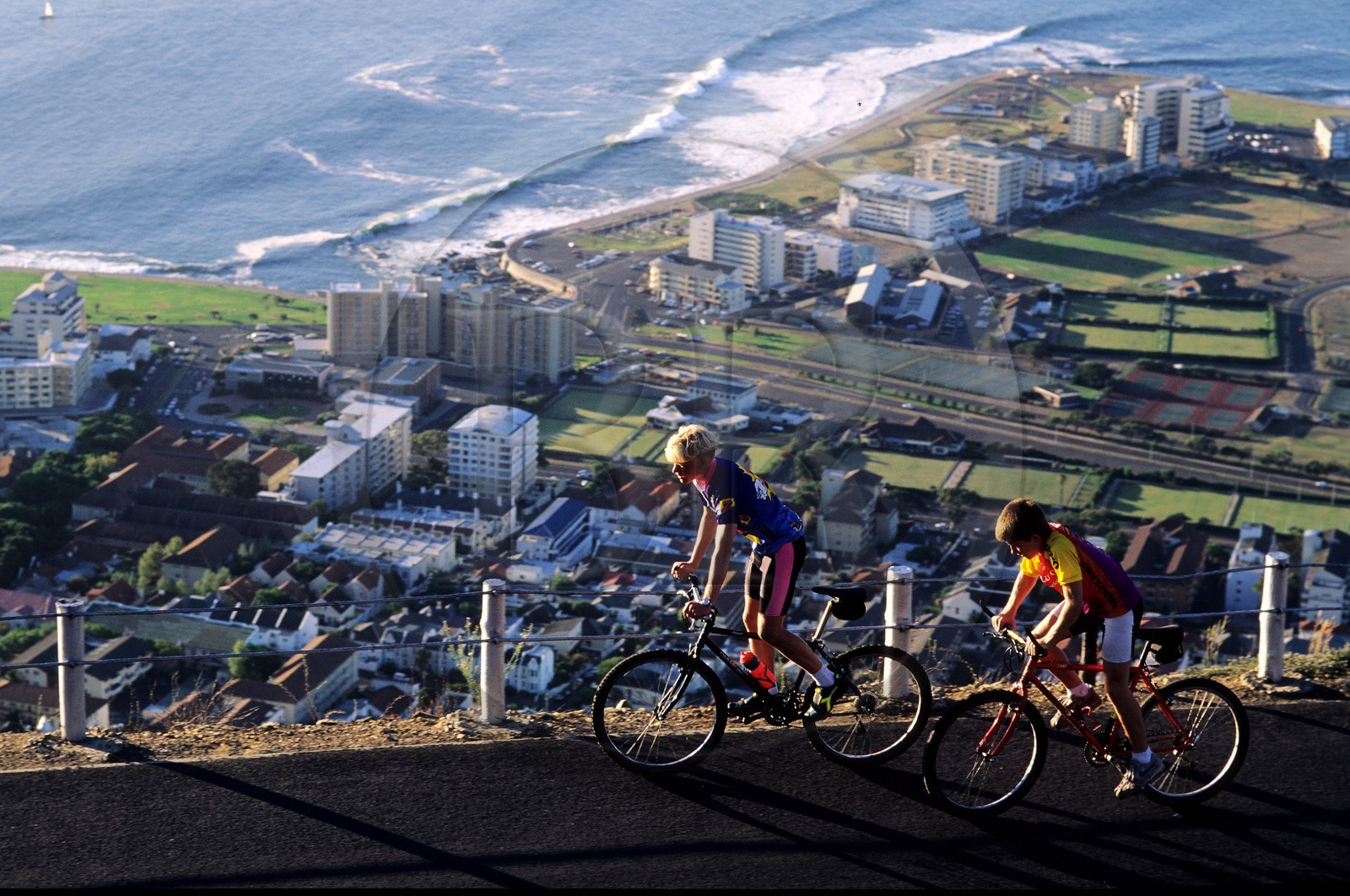 South Africa, Cape peninsula, bike excursion in Signal Hill near Cape town