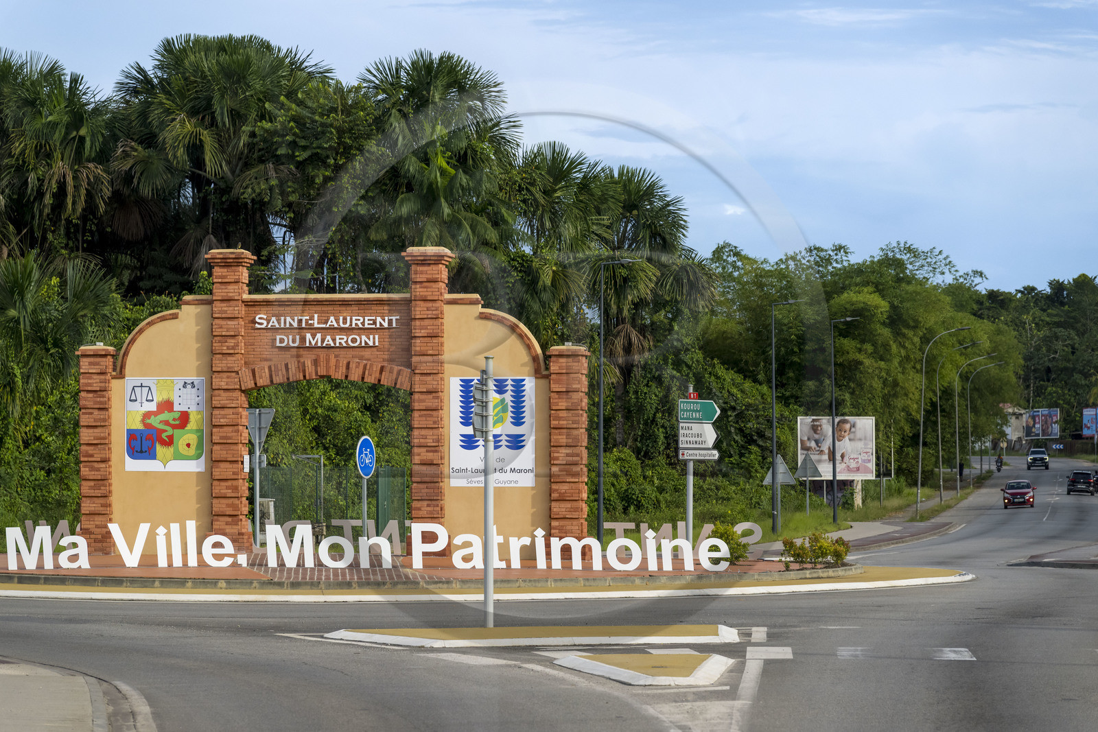 France, Guyane, Saint-Laurent-du-Maroni, les portes de la ville
