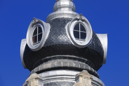 France, Hérault (34), Montpellier, centre historique, l'Ecusson, place de la Comédie, immeuble appellé Le Scaphandrier