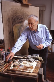 Italy, Veneto, Venice, the painter Zoran Music