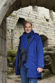 France, Bas-Rhin (67), Route des vins d'Alsace, Andlau, le chateau d'Andlau (Haut-Andlau), son propriétaire Guillaume d’Andlau