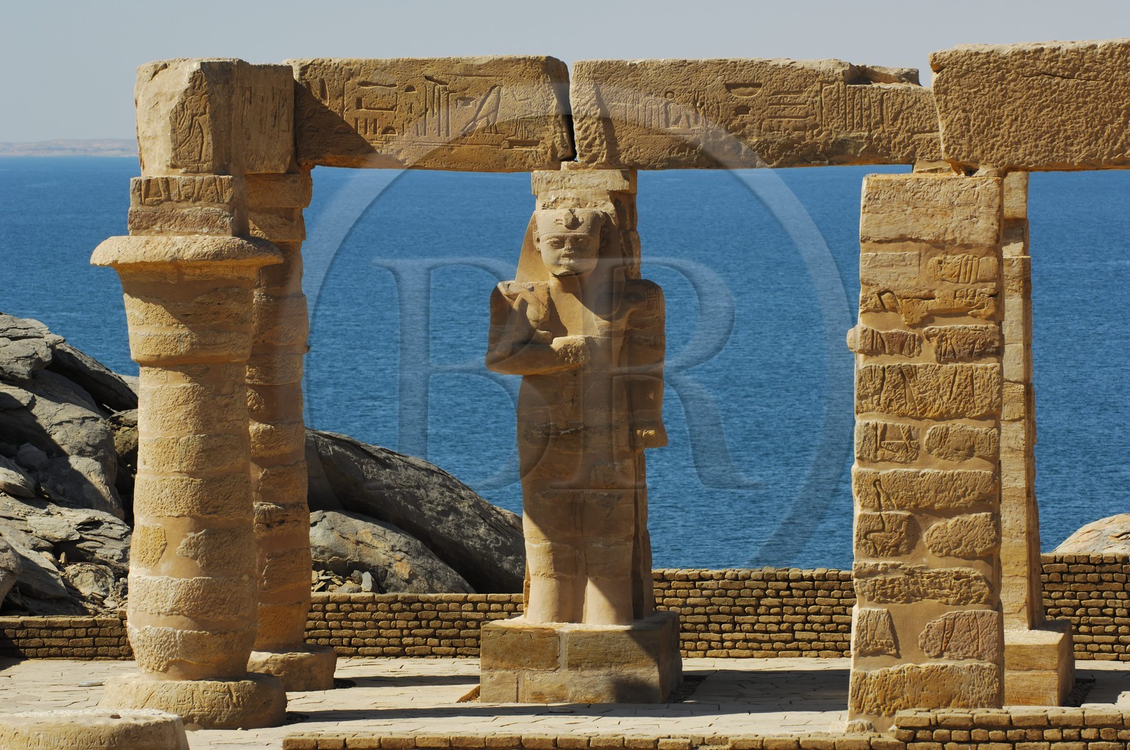 Egypte, Haute Egypte, Nubie, Lac Nasser, temple de Kalabsha