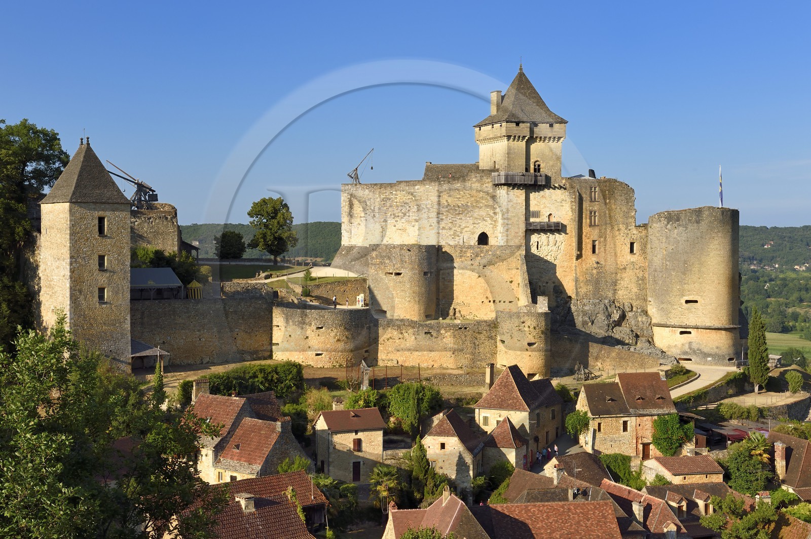 France, Dordogne (24), Périgord Noir, vallée de la Dordogne, Castelnaud-la-Chapelle labellisé Les Plus Beaux Villages de France, le château de Castelnaud-la-Chapelle