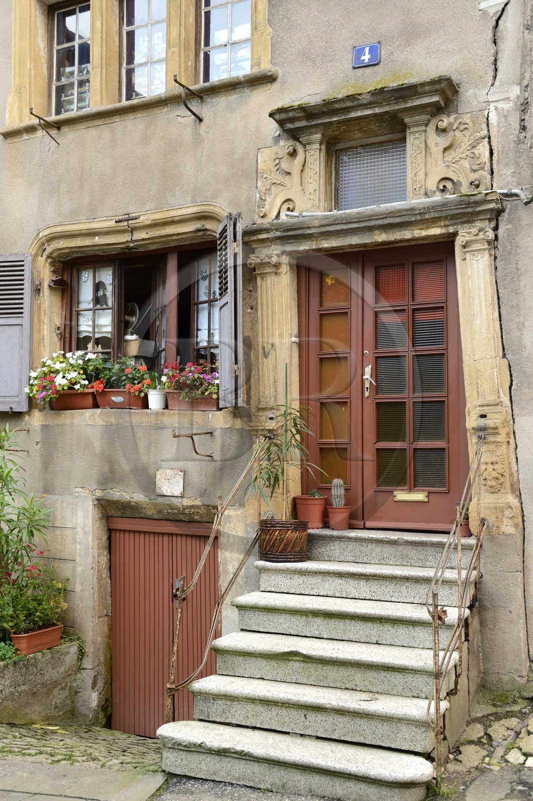 France, Moselle (57), vallée de la Moselle, Sierck-les-Bains, maison Berweiller (1624)