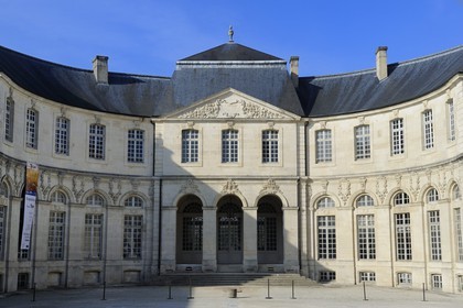 France, Meuse, Verdun, district of Ville Haute (Upper Town), the Worldwide Center of Peace, Liberties and Human Rights (Centre Mondial de la Paix, des Libertés et des Droits de l'Homme) located in the former Bishop's Palace