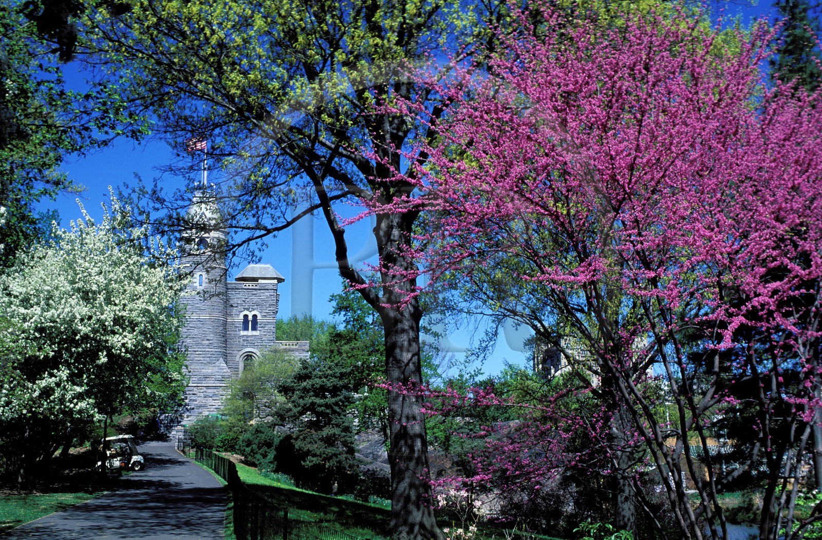 United States, New York City, Manhattan, Central Park Belvedere Castle