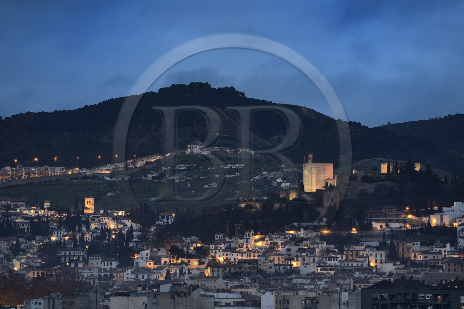 Espagne, Andalousie, Grenade, l'Alhambra, classé Patrimoine Mondial de l'UNESCO, l'Alcazaba