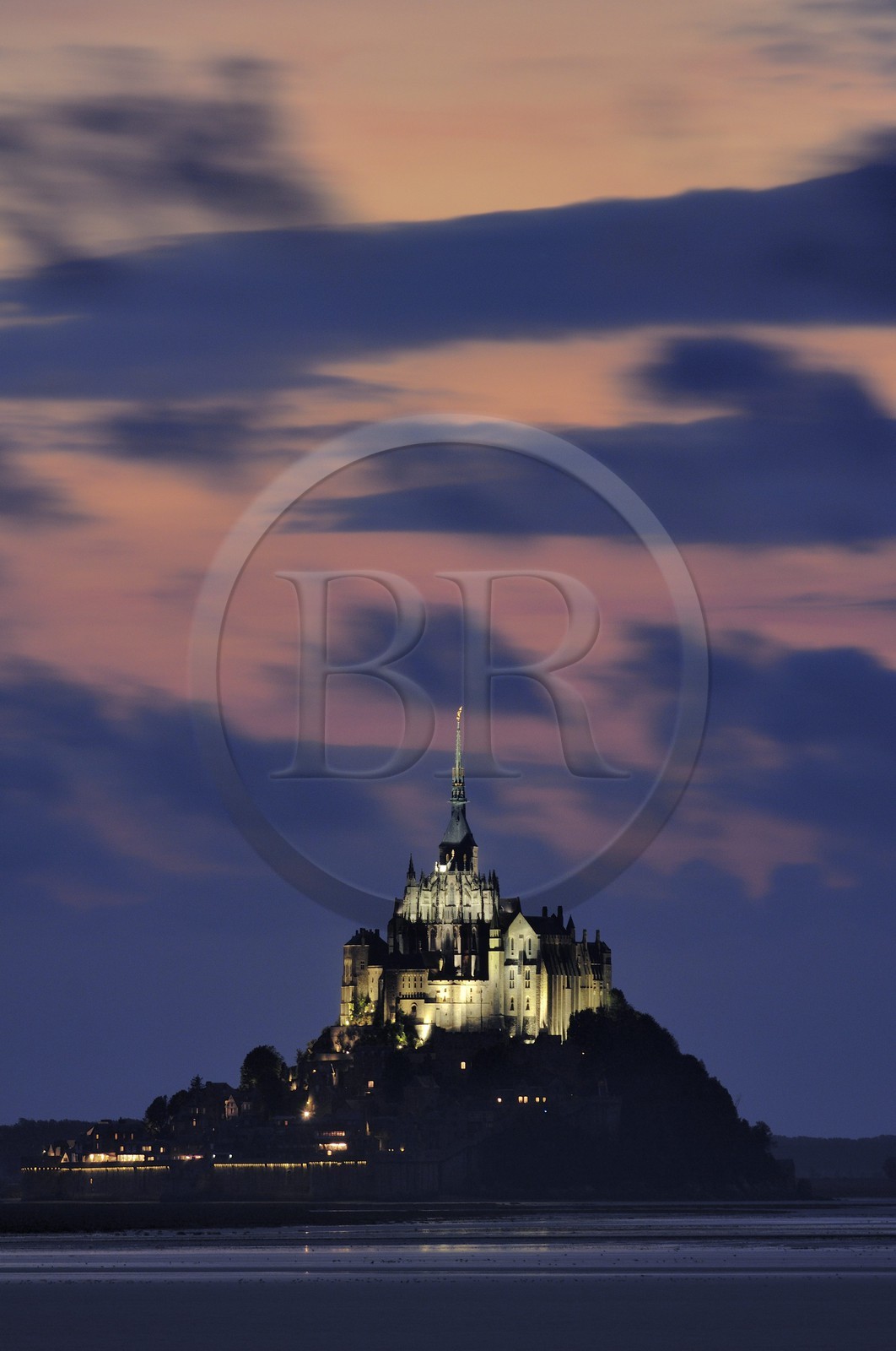 France, Manche (50), Baie du Mont-Saint-Michel, classée Patrimoine Mondial de l'UNESCO, le Mont-Saint-Michel