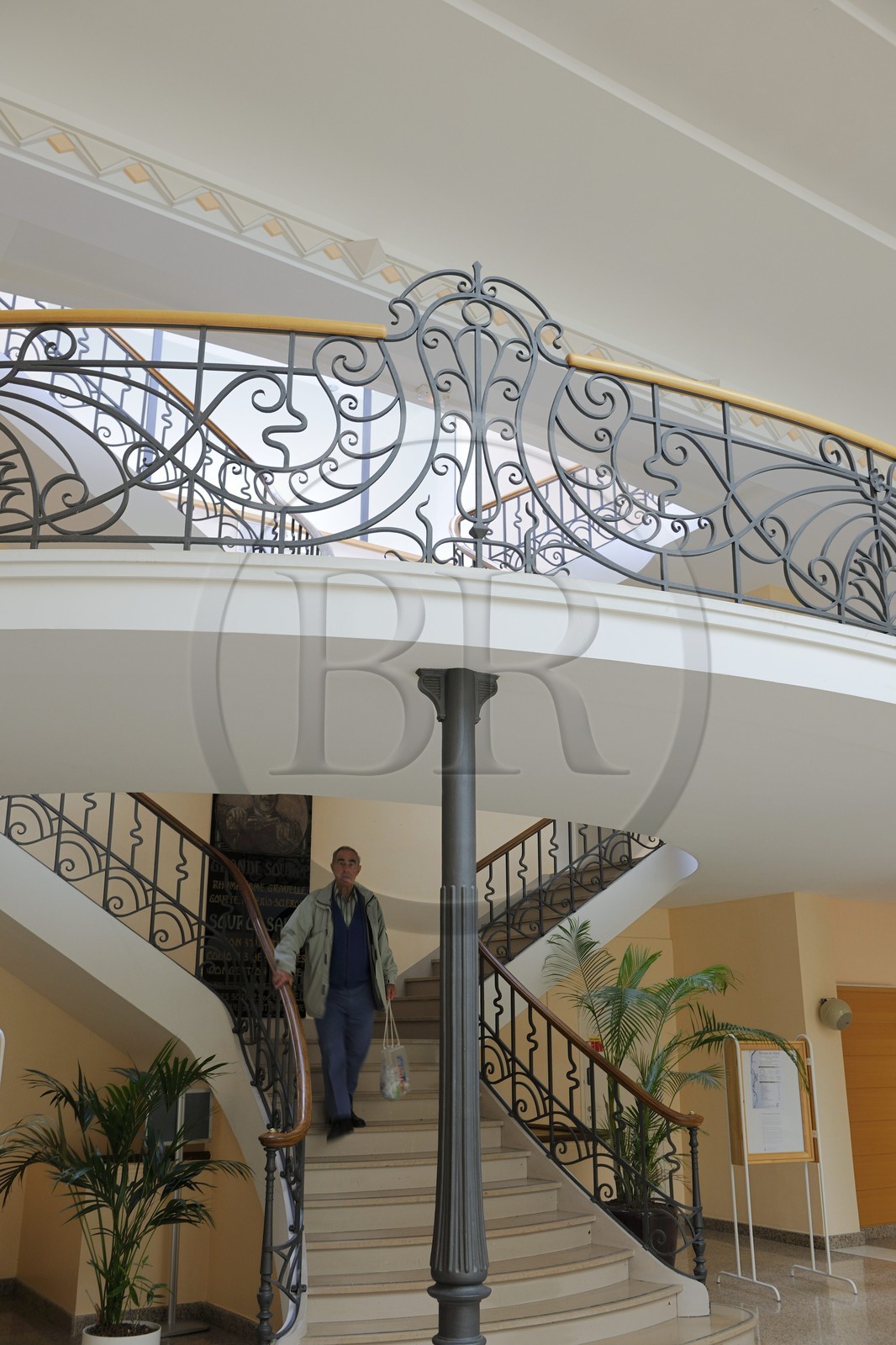 France, Vosges (88), Station thermale de Vittel, Vittel Thermal Spa, le hall d'acceuil