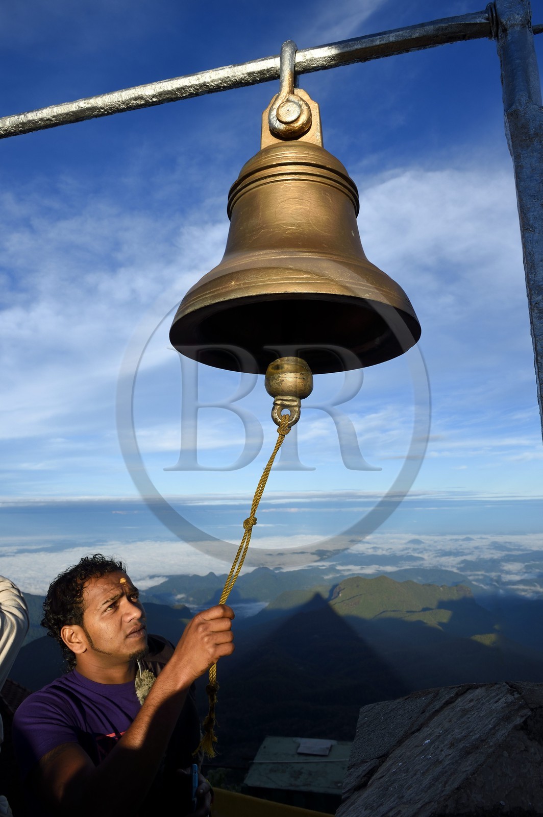 Sri Lanka, center province, Dalhousie, temple at the top of Adam's Peak
