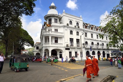 Sri Lanka, province du centre, Kandy, le Queen hotel datant de l'époque coloniale