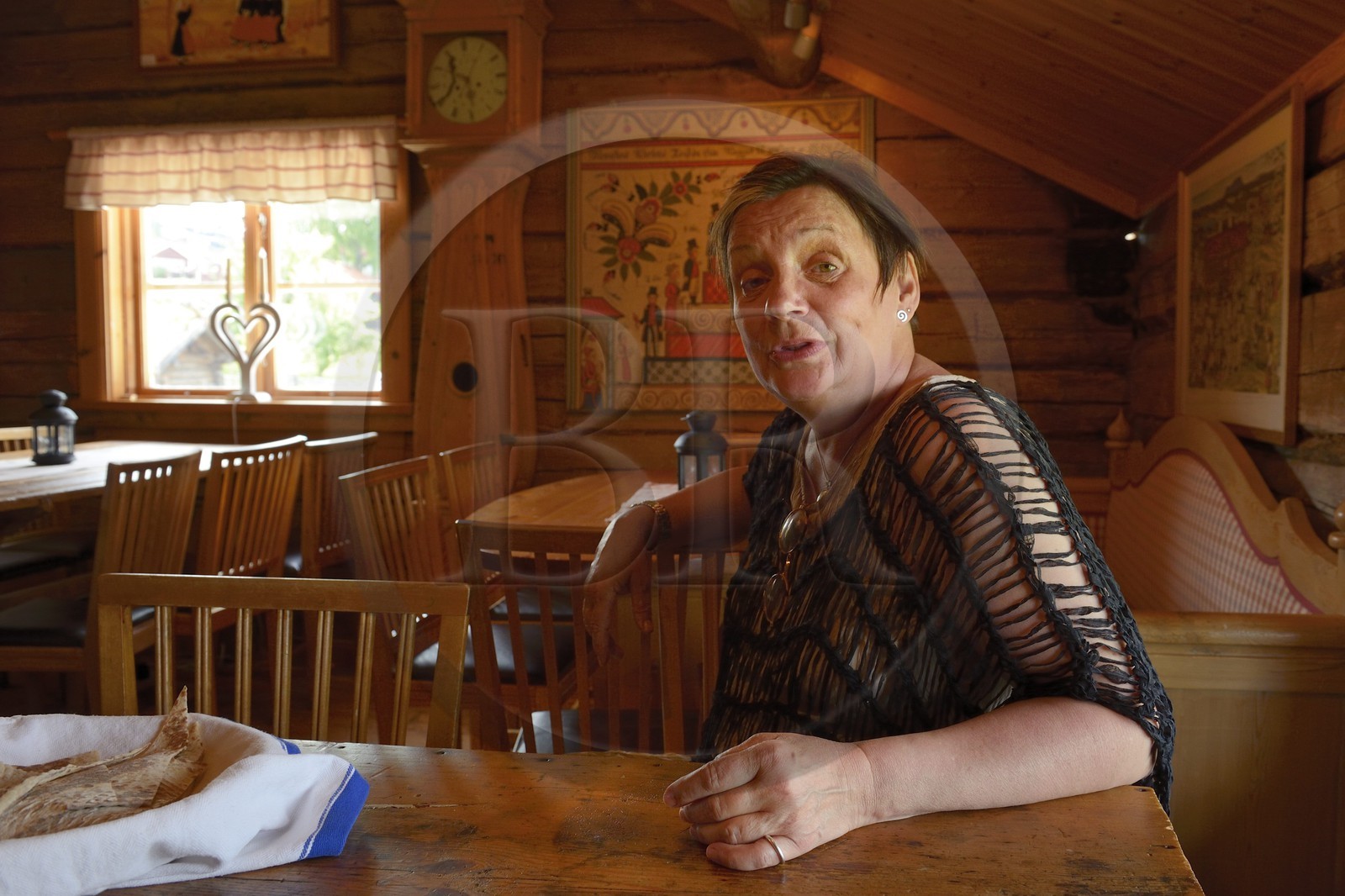 Suède, comté de Dalécarlie, région de Leksand, Tällberg, la chanteuse et actrice Birgit Carlstén