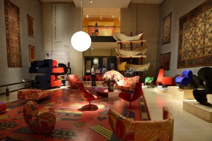 France, Rhône (69), Lyon, site historique classé Patrimoine Mondial de l'UNESCO, musée des Tissus et des Arts décoratifs, salle de l'Art du tapis