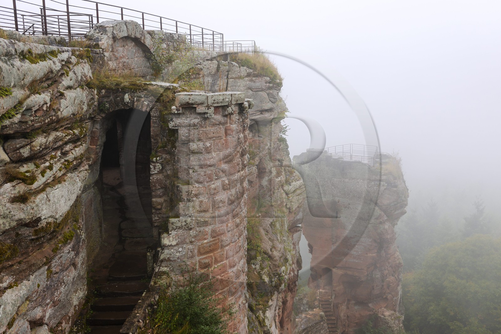 France, Bas-Rhin (67), château de Fleckenstein