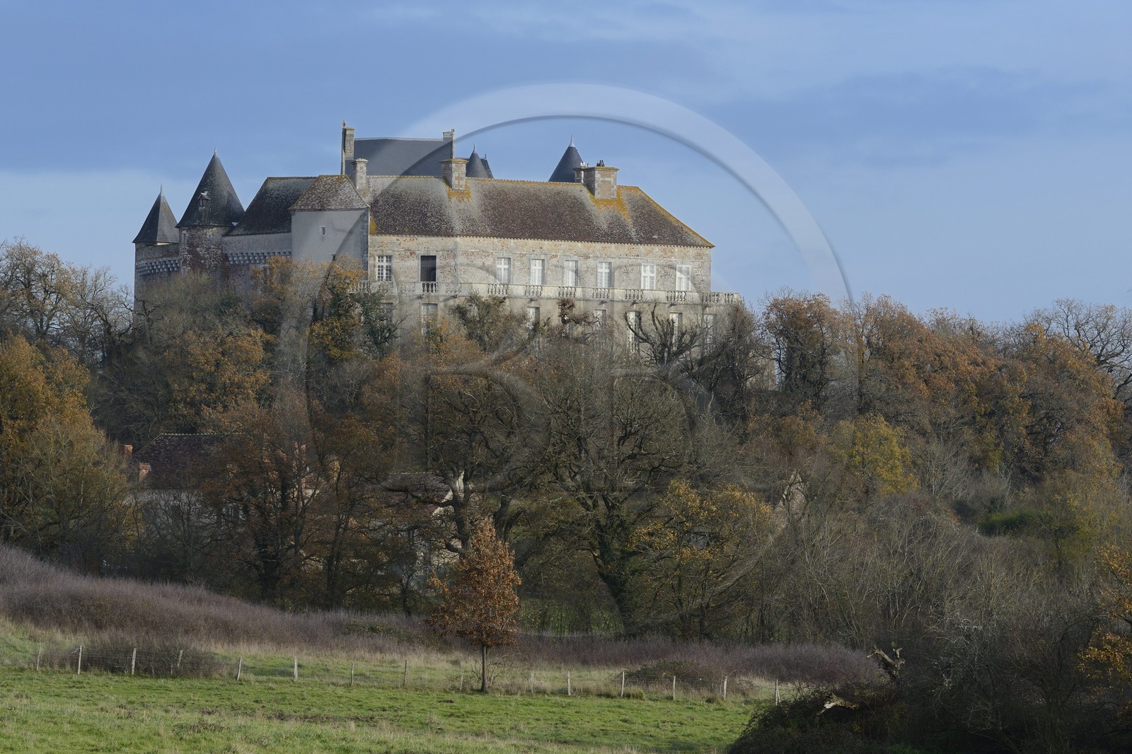 France, Indre (36), le Berry, parc naturel régional de la Brenne, Rosnay, chateau du Bouchet