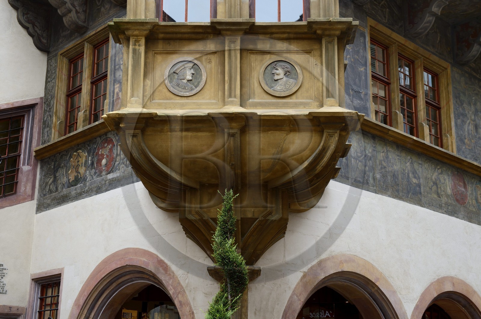 France, Haut-Rhin (68), Colmar, la maison Pfister de style Renaissance (1537) dans la rue des Marchands