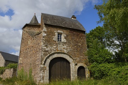 France, Morbihan (56), forêt de Brocéliande, Tréhorenteuc, Manoir de Gurwan ou manoir de Rue-Neuve