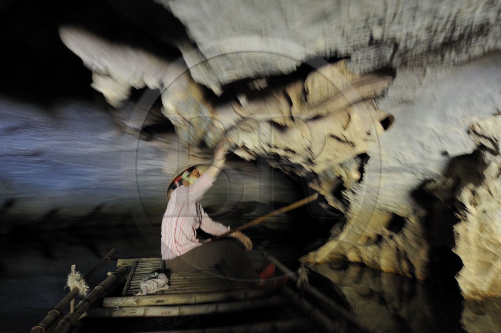 Vietnam, province de Ninh Binh, région surnommée la baie d'Halong terrestre, grotte de la réserve naturelle de Van Long