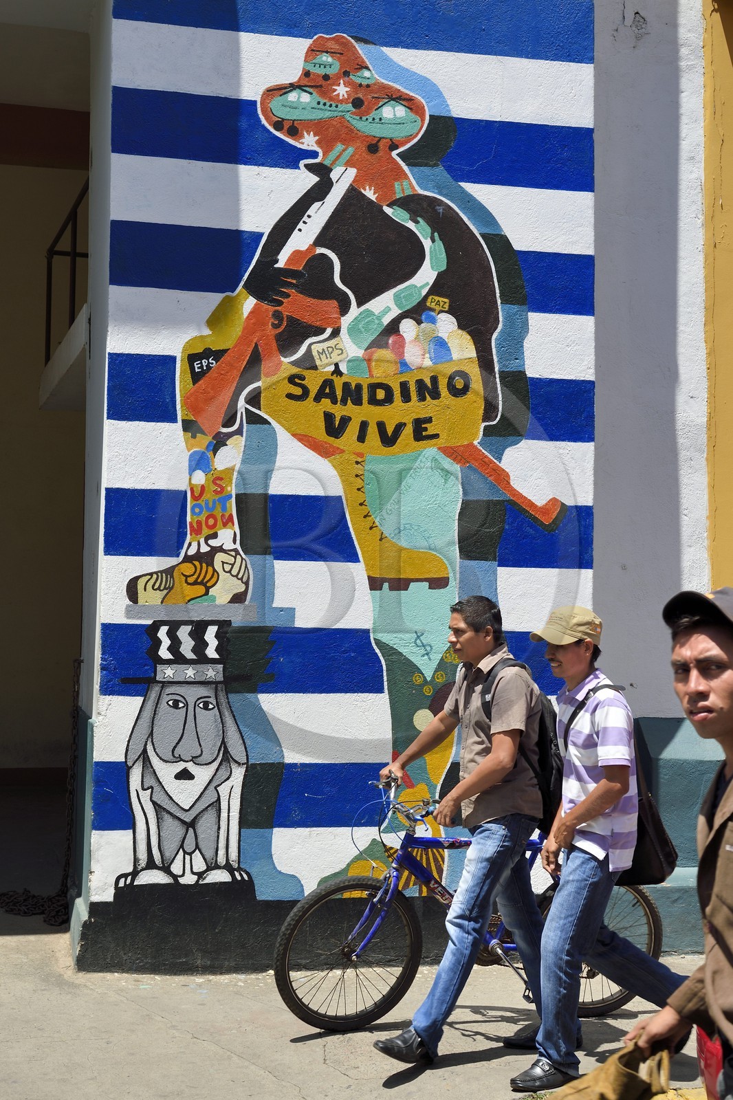 Nicaragua, Leon, murals of the Sandinista Revolution