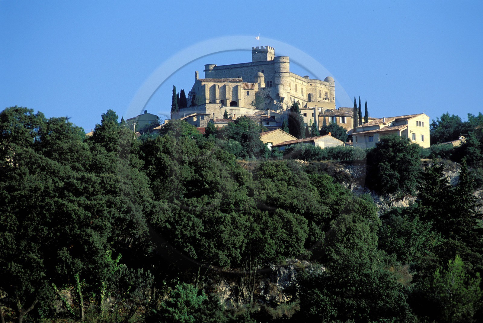 France, Vaucluse, Le Barroux, 16th century castle (Comtat Venaissin)