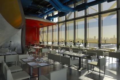 France, Paris (75), Beaubourg, centre Georges Pompidou, café et restaurant Le Georges