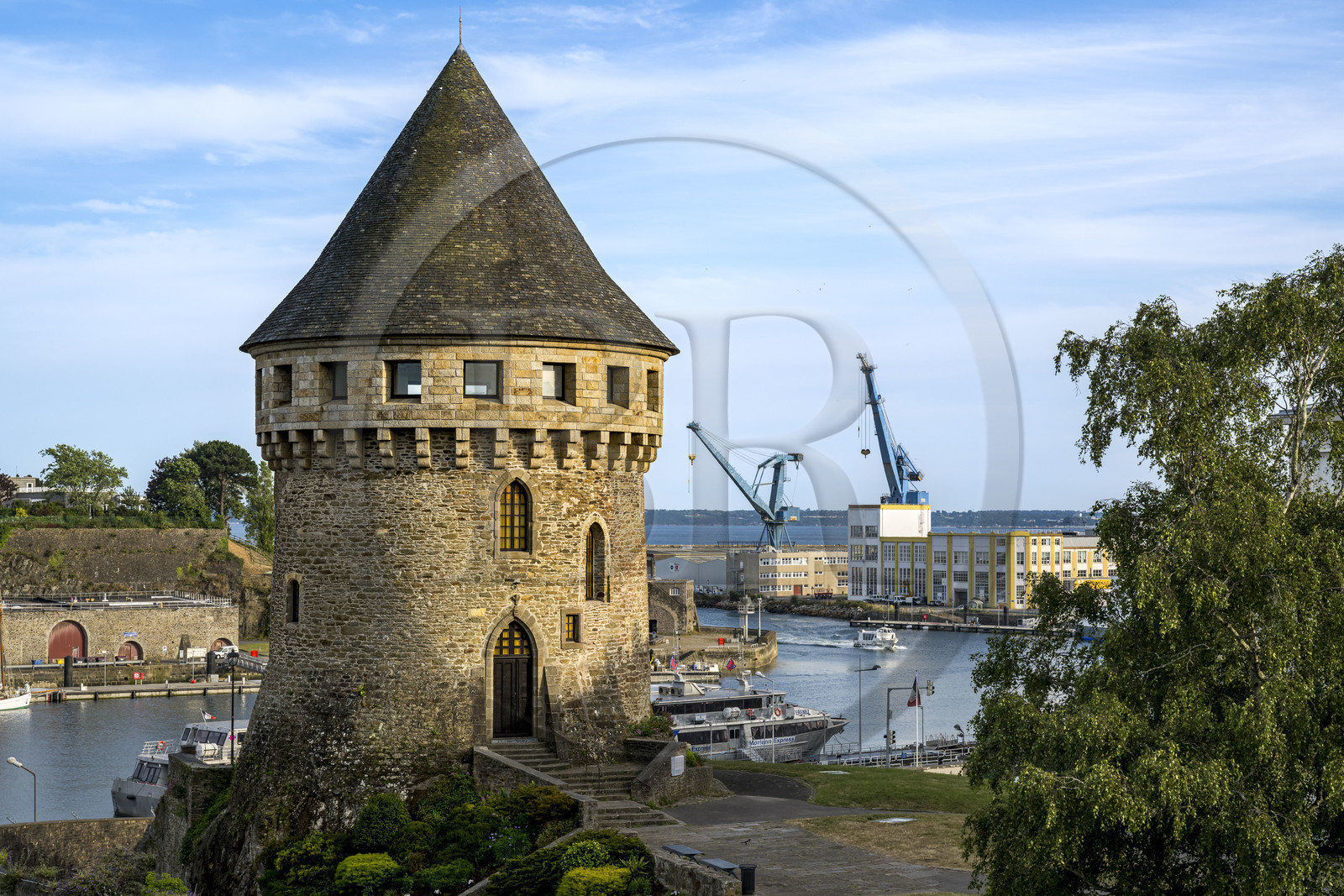 France, Finistère (29), Brest, quartier Recouvrance, la Tour de la Motte-Tanguy