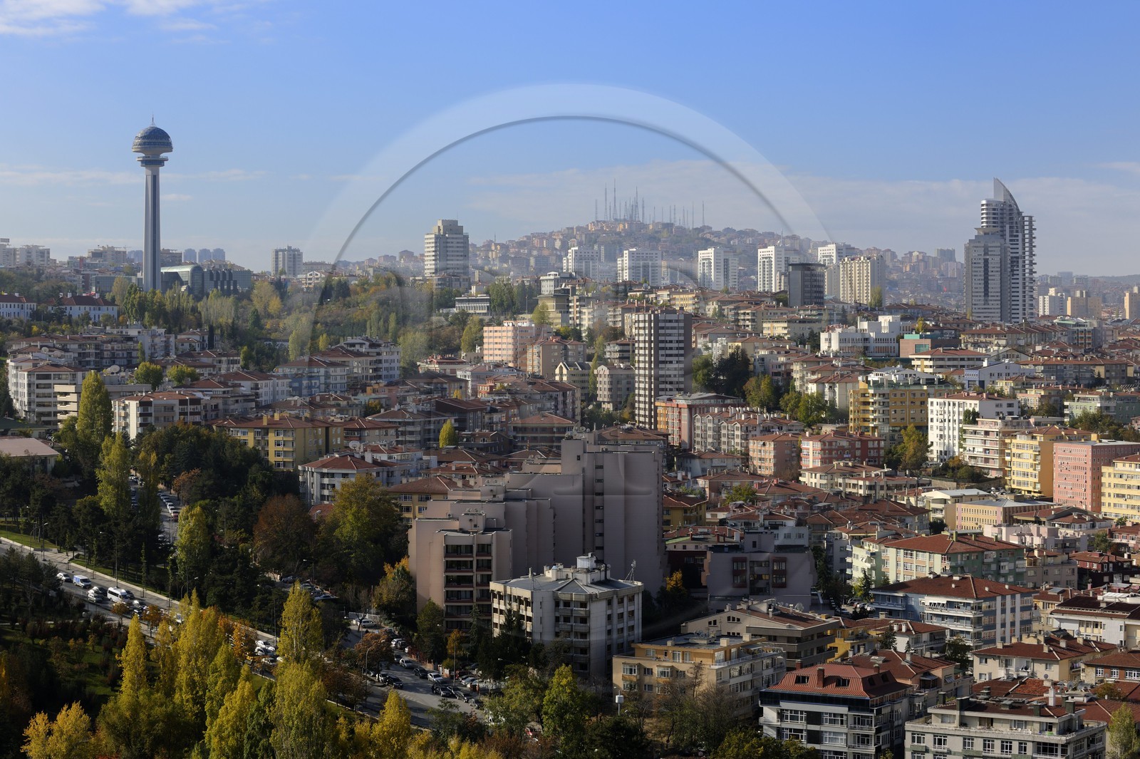 Turquie, Anatolie centrale, Ankara, quartier de la ville moderne, la Tour Atatürk