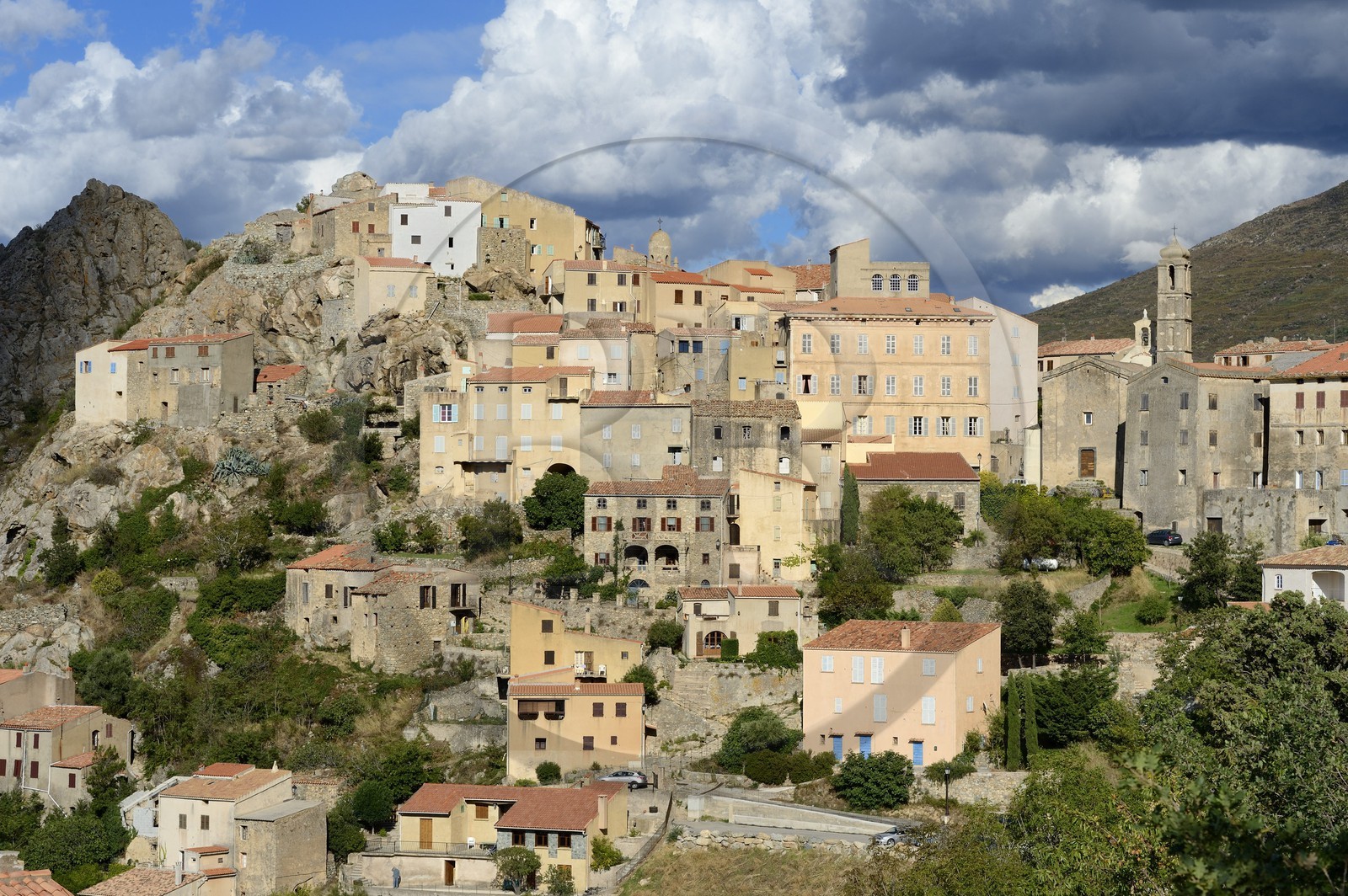 France, Haute-Corse (2B), Balagne, village perché de Speloncato