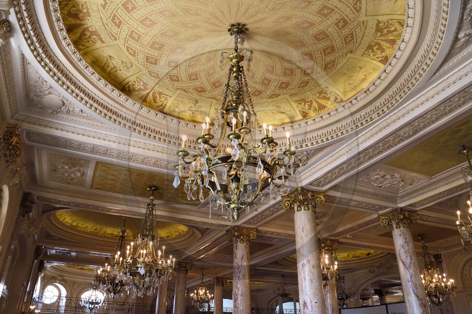 France, Alpes-Maritimes (06), Cannes, le palace du Carlton sur le boulevard de la Croisette, la salle de réception