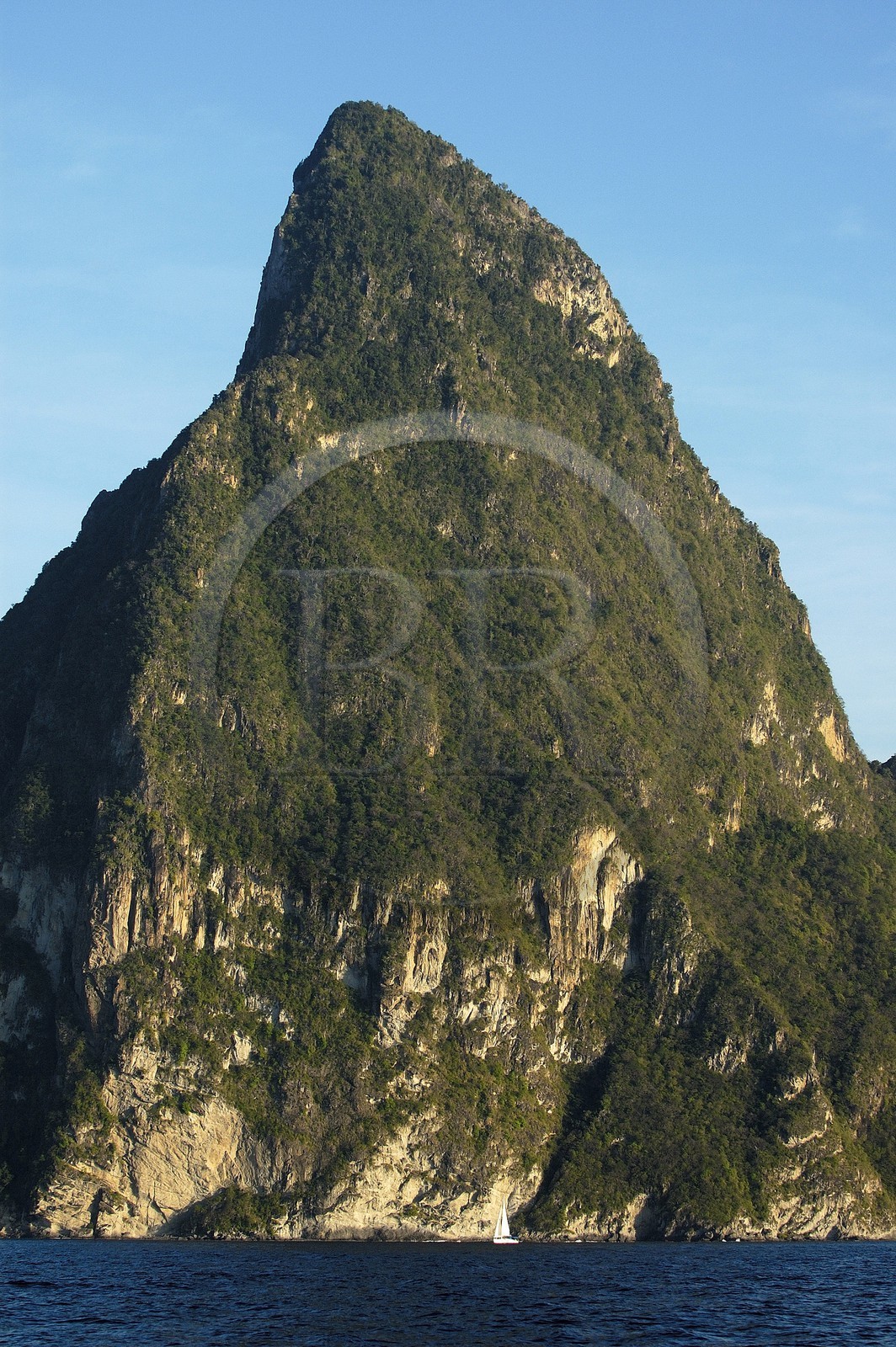 Caraïbes, Ile de Sainte-Lucie, le Piton de la Soufrière