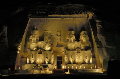 Egypt, Upper Egypt, Nubia, Abu Simbel, site listed as World Heritage by UNESCO, Ramesses II Temple