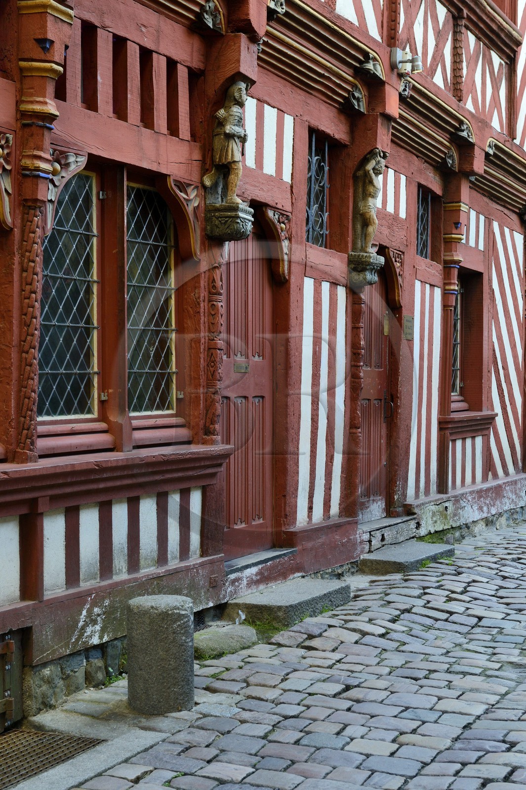 France, Ille-et-Vilaine (35), Rennes, maison à pans de bois  Ti-Koz rue Saint-Guillaume