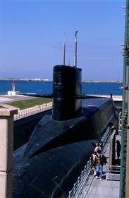 France, Manche, Cotentin, Cherbourg, museum Cite de la Mer (city of the sea), the world's largest nuclear submarine open to public: le Redoutable