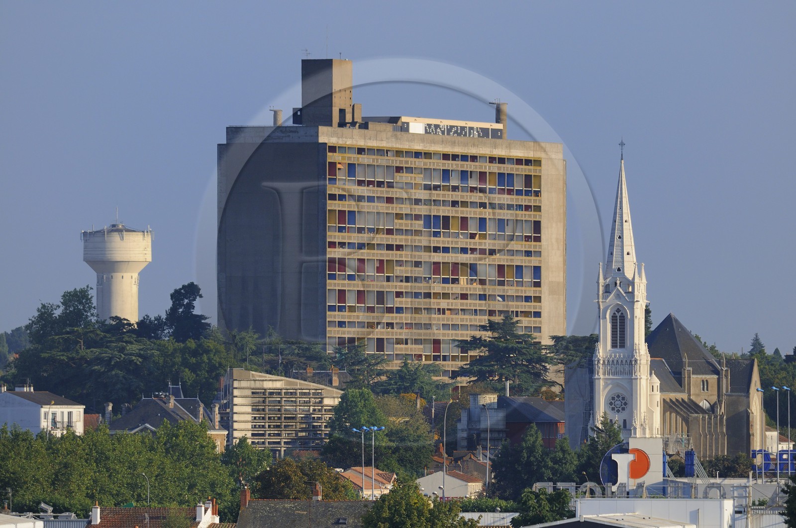 France, Loire-Atlantique (44), Nantes, la Maison Radieuse de Le Corbusier à Rezé