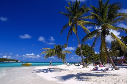 Caraïbes, Saint-Vincent et les Grenadines, archipel des Tobago Cays, plage de petites îles inhabitées