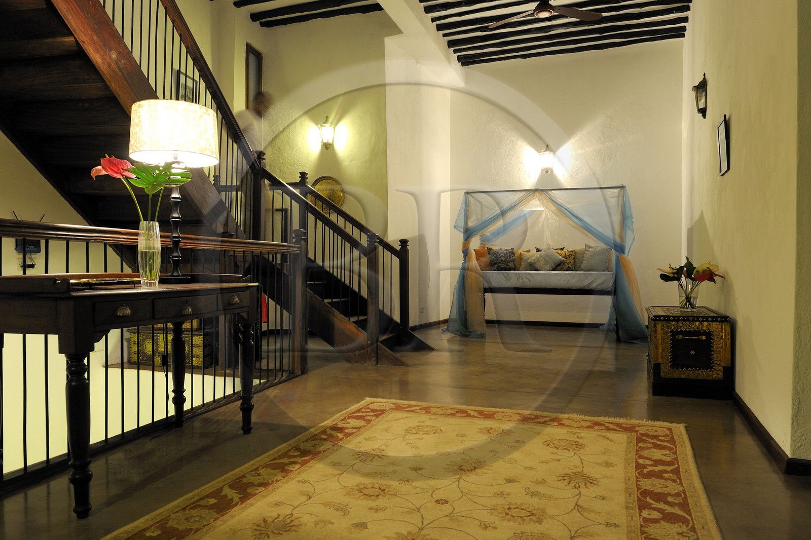 Tanzania, Zanzibar Archipelago, Unguja island (Zanzibar), Stone Town, listed as World Heritage by UNESCO, the Kisiwa House charm hotel in a traditional house of the Baghani district