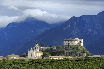 Italie, province de Vérone, Rivoli Veronese, le fort autrichien (1850) construit sur le site de la bataille napoleonienne de Rivoli