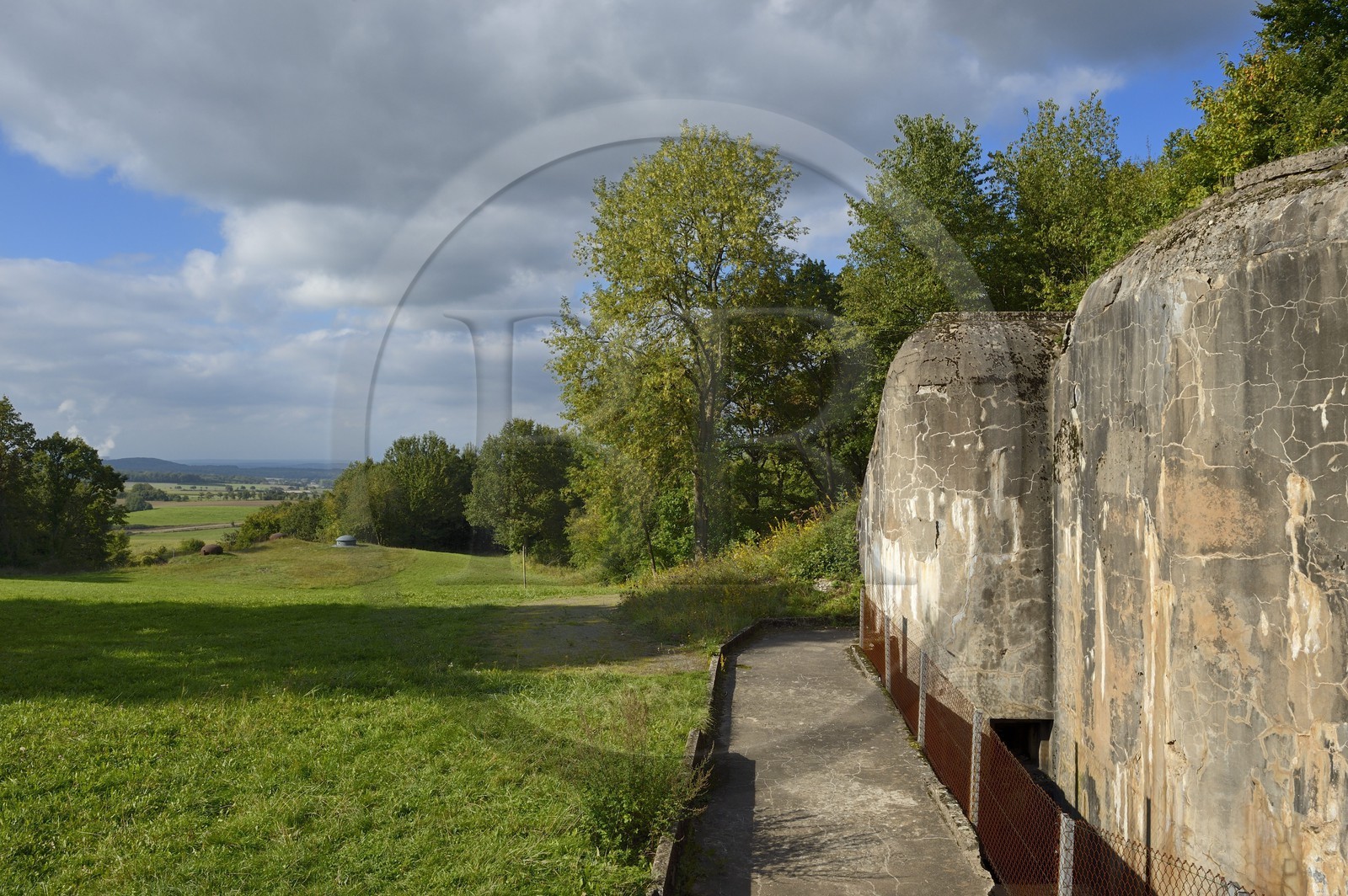 France, Moselle, Veckring, Maginot Line, Hackenberg Fortress, bunker and armored cloche